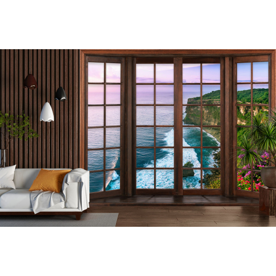 Papel pintado panorámico trampantojo - Vista al Mar