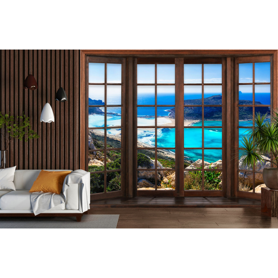 Papel pintado panorámico trampantojo - Vista al Mar