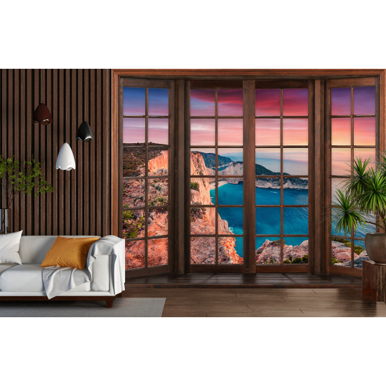 Papel pintado panorámico trampantojo - Vista al Mar