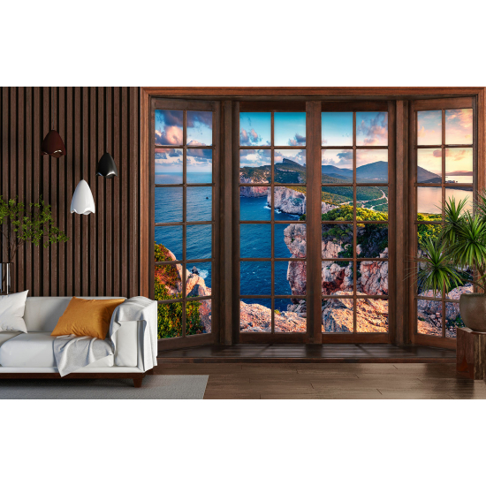 Papel pintado panorámico trampantojo - Vista al Mar