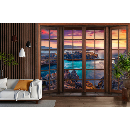 Papel pintado panorámico trampantojo - Vista al Mar