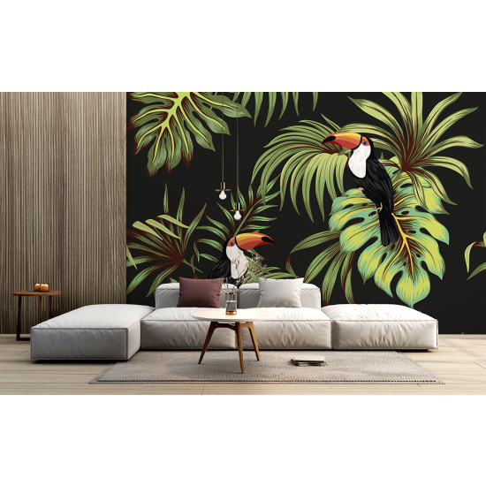 Papel pintado panorámico - Tucanes