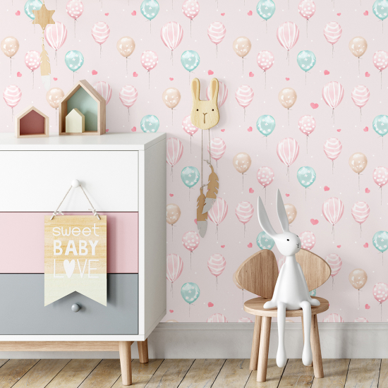 Papel pintado para niños - infantil - Globos