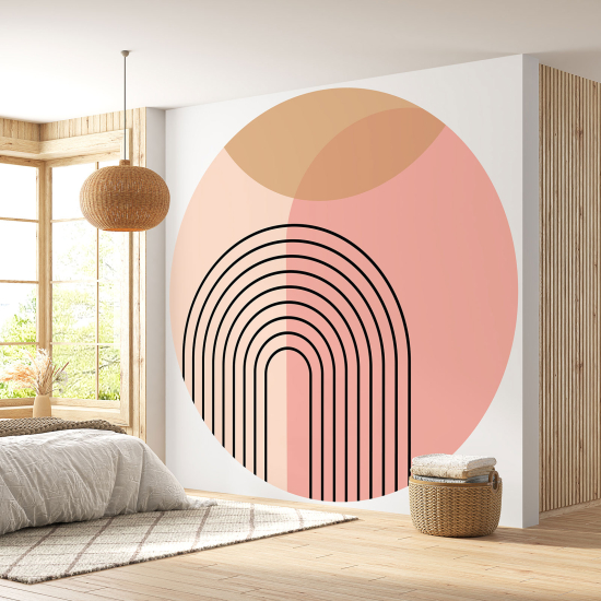 Papel pintado redondo - Boho