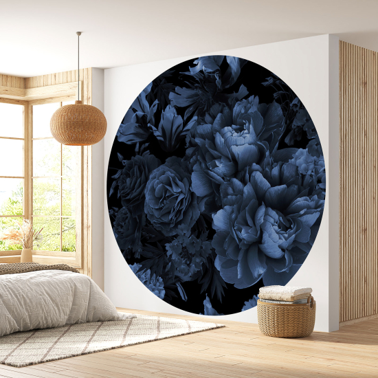 Papel pintado redondo - Motivo floral
