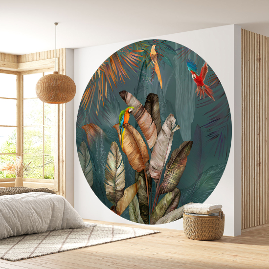 Papel pintado redondo - Tropical