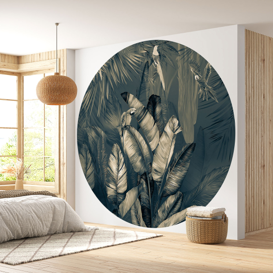 Papel pintado redondo - Tropical