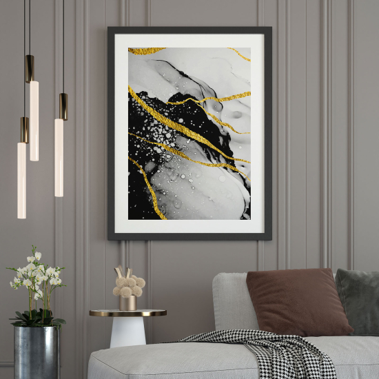 Póster - Efecto marmoleado