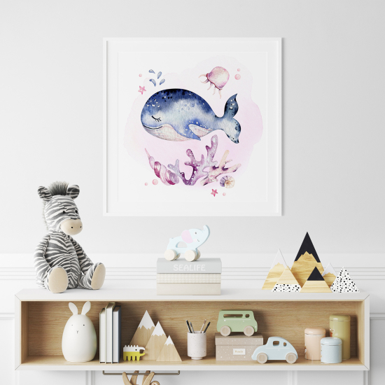 Póster para niños - Infantil - Ballena