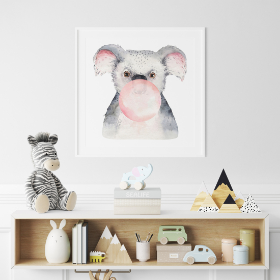 Póster para niños - Infantil - Koala burbuja