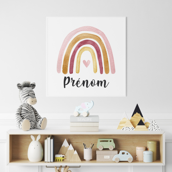 Póster para niños - Infantil personalizado - Arcoíris
