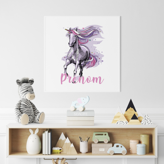 Póster para niños - Infantil personalizado - Caballo