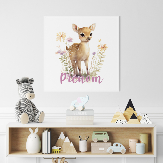Póster para niños - Infantil personalizado - Cervatillo