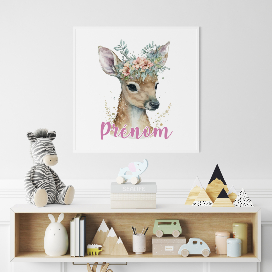 Póster para niños - Infantil personalizado - Cervatillo