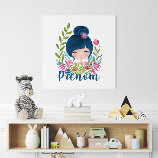 Póster para niños - Infantil personalizado - Chica