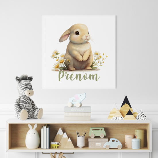Póster para niños - Infantil personalizado - Conejo