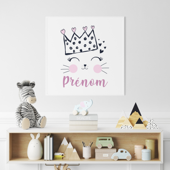 Póster para niños - Infantil personalizado - Gatito