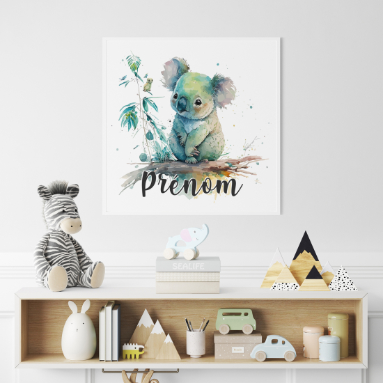 Póster para niños - Infantil personalizado - Koala colorido