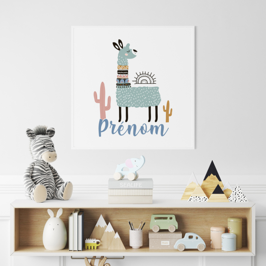 Póster para niños - Infantil personalizado - Lama