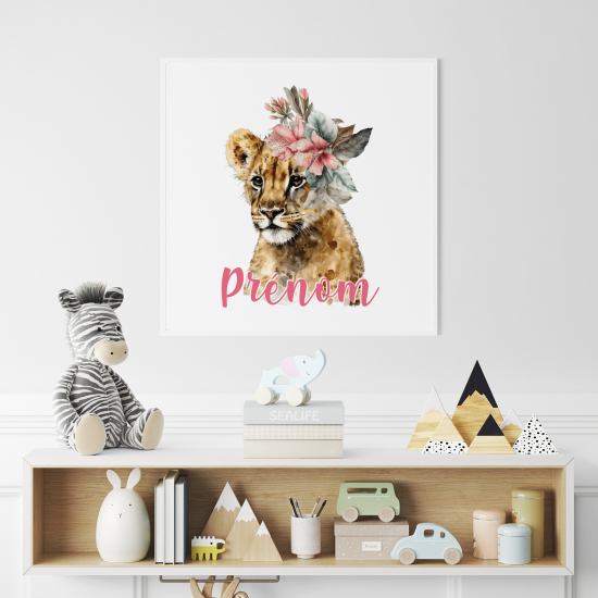 Póster para niños - Infantil personalizado - León