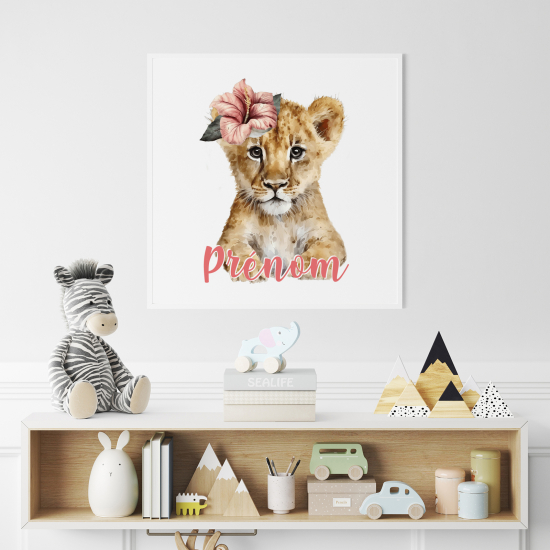 Póster para niños - Infantil personalizado - León