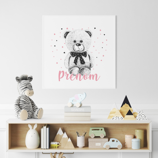 Póster para niños - Infantil personalizado - Osito
