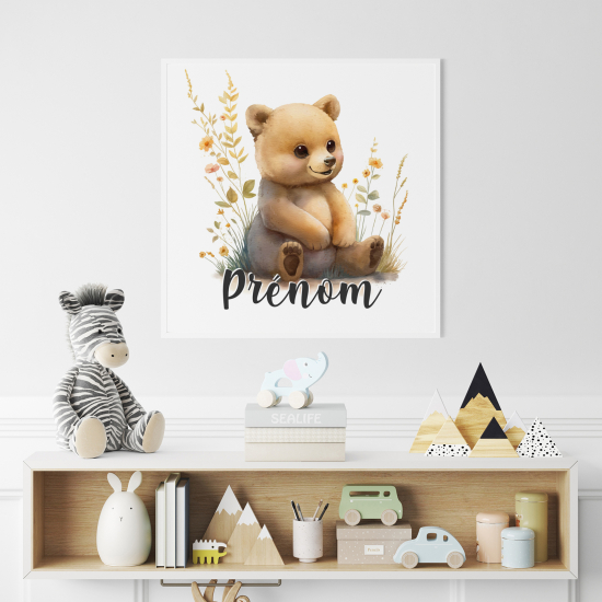 Póster para niños - Infantil personalizado - Osito