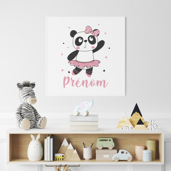 Póster para niños - Infantil personalizado - Panda