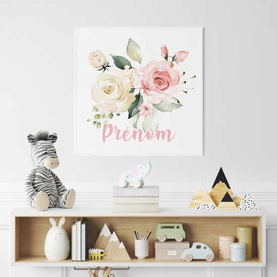 Póster para niños - Infantil personalizado - Ramo de Flores