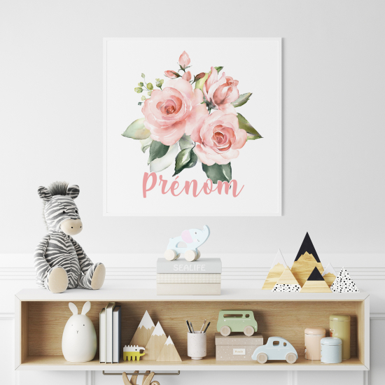 Póster para niños - Infantil personalizado - Ramo de Flores