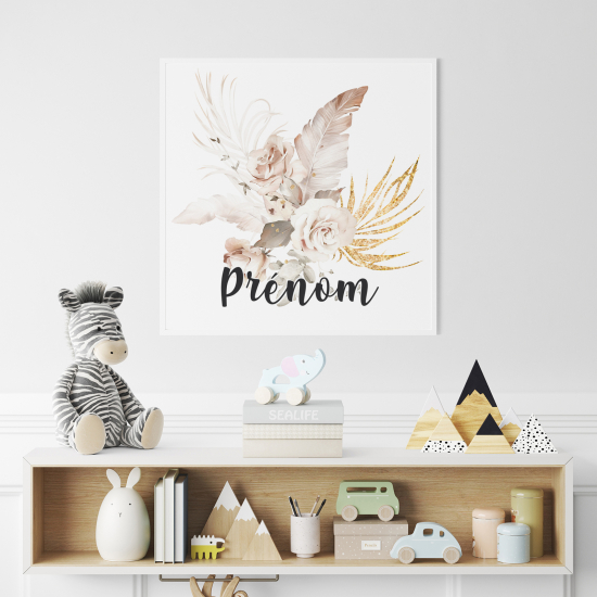 Póster para niños - Infantil personalizado - Ramo de Flores
