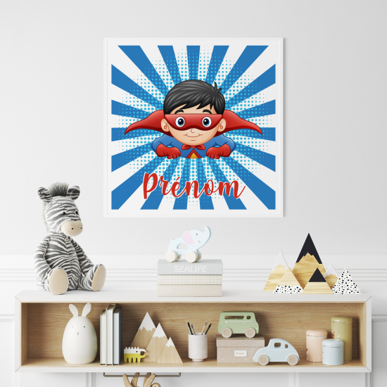 Póster para niños - Infantil personalizado - Superhéroe