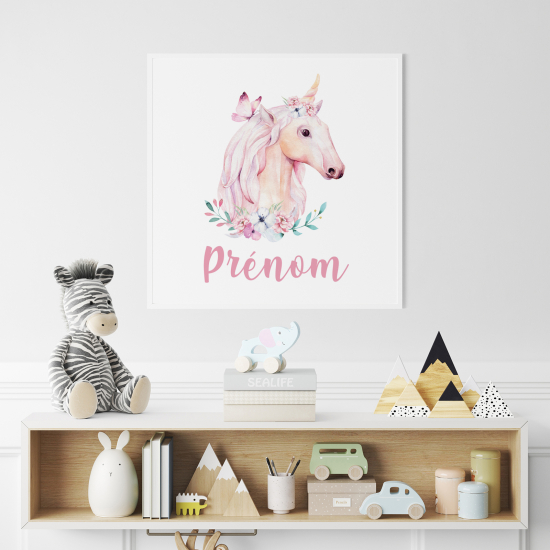 Póster para niños - Infantil personalizado - Unicornio