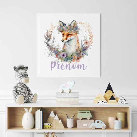Póster para niños - Infantil personalizado - Zorro