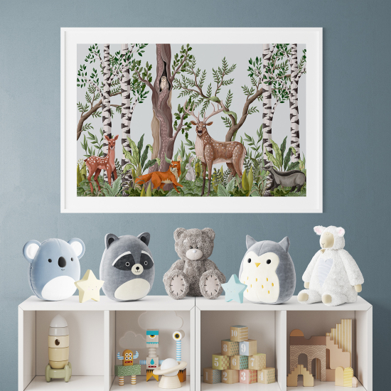 Pósters para niños - Infantil - Animales del bosque