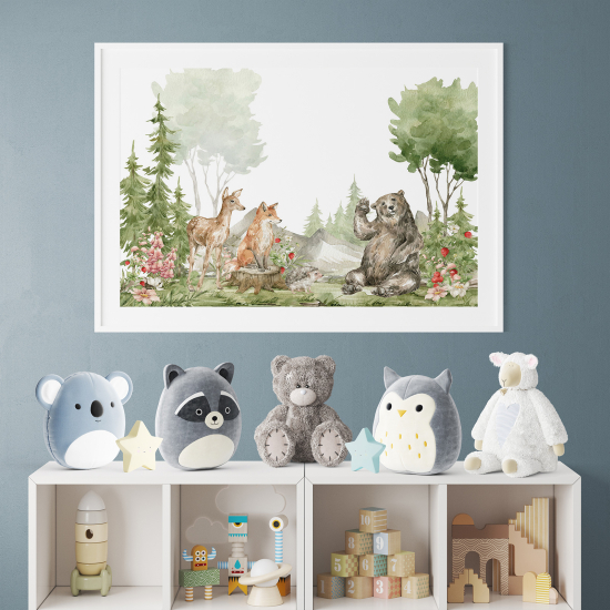 Pósters para niños - Infantil - Animales del bosque