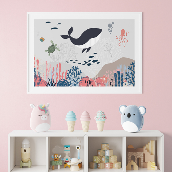Pósters para niños - Infantil - Ballena