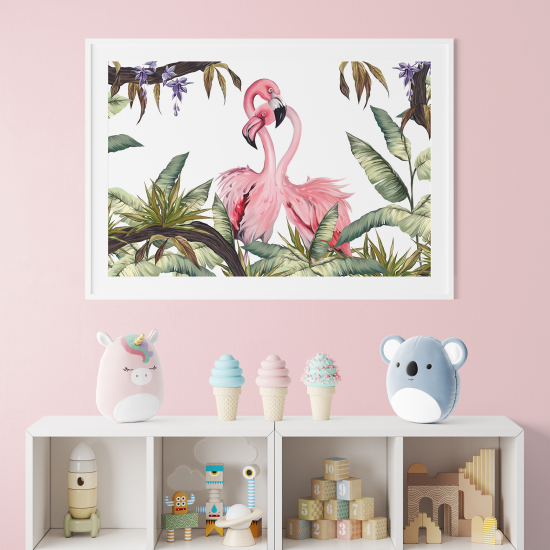 Pósters para niños - Infantil - Flamencos rosas