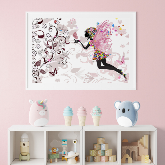 Pósters para niños - Infantil - Hada flores