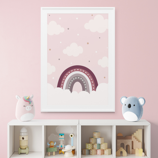 Pósters para niños - Infantil - Nubes arcoíris