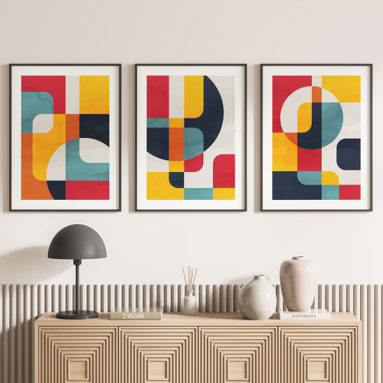 Pósters trípticos - Diseño geométrico