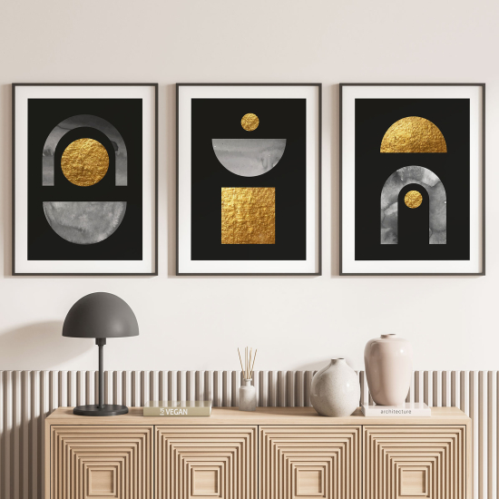 Pósters trípticos - Formas geométricas