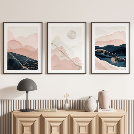Pósters trípticos - Paisajes Boho