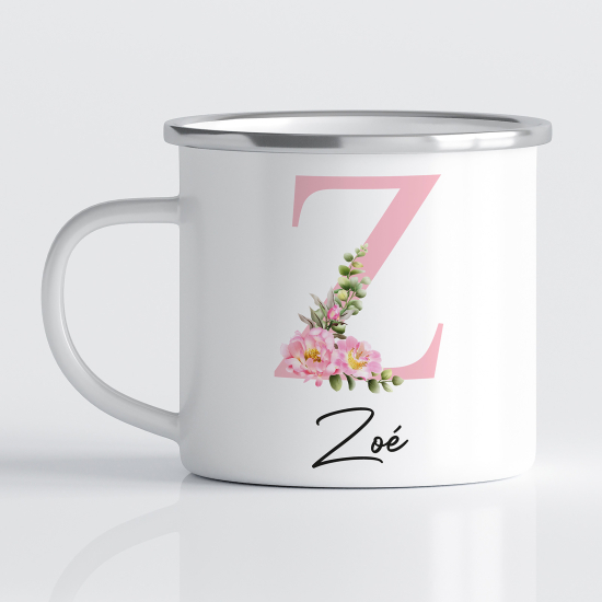 Taza esmaltada personalizada - Letra Z