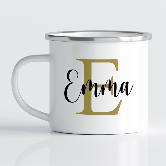 Taza esmaltada personalizada - Nombre
