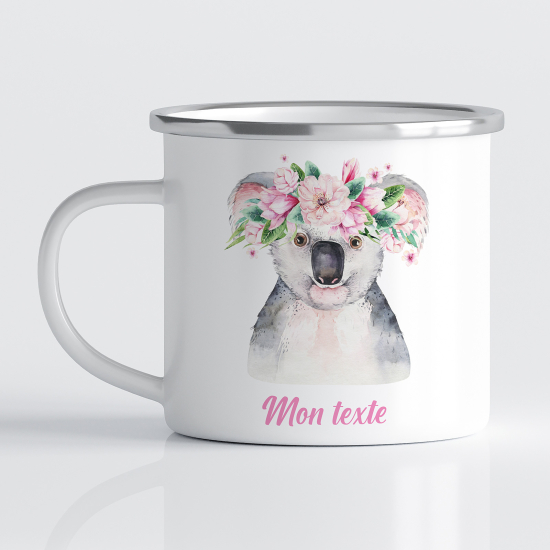 Taza esmaltada personalizada para niños - Infantil - Koala