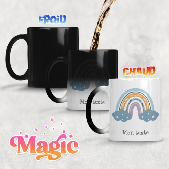 Taza mágica personalizada - Arcoíris