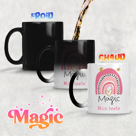 Taza mágica personalizada - Arcoíris