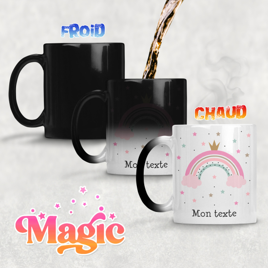 Taza mágica personalizada - Arcoíris