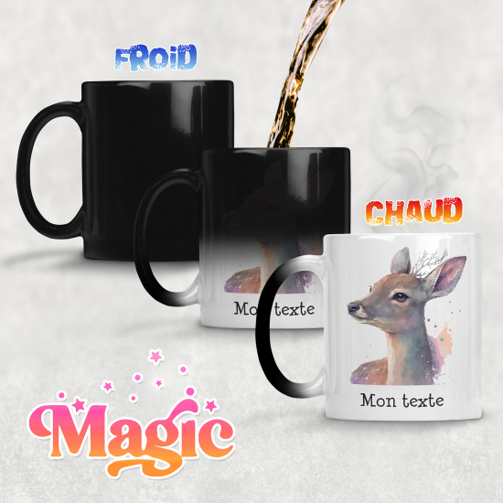 Taza mágica personalizada - Cervatillo